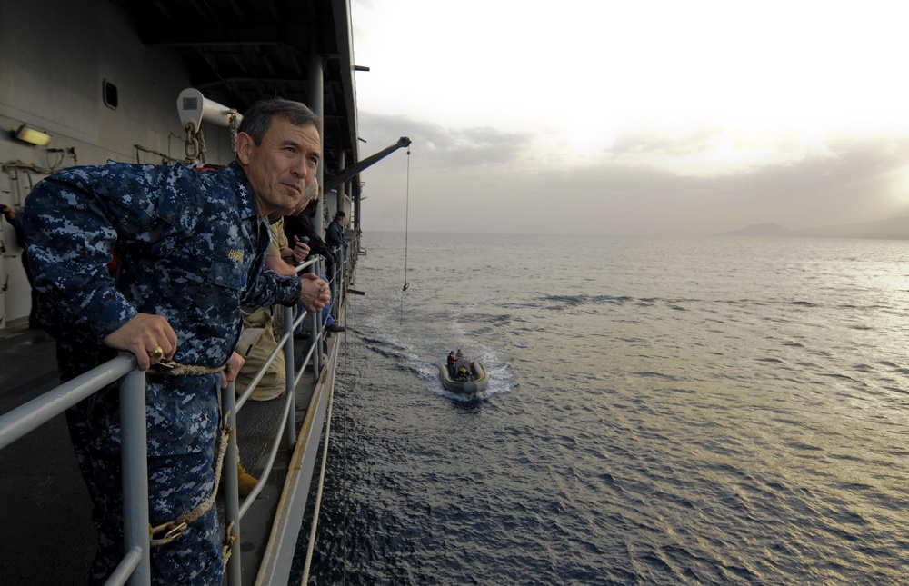 USS Mount Whitney Action