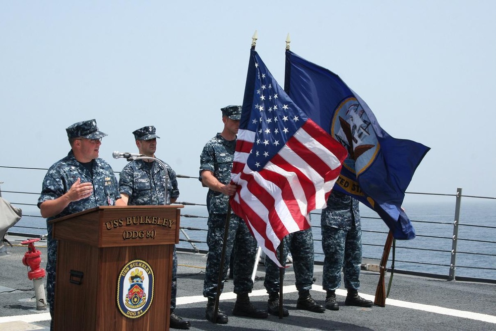 USS Bulkeley Change of Command