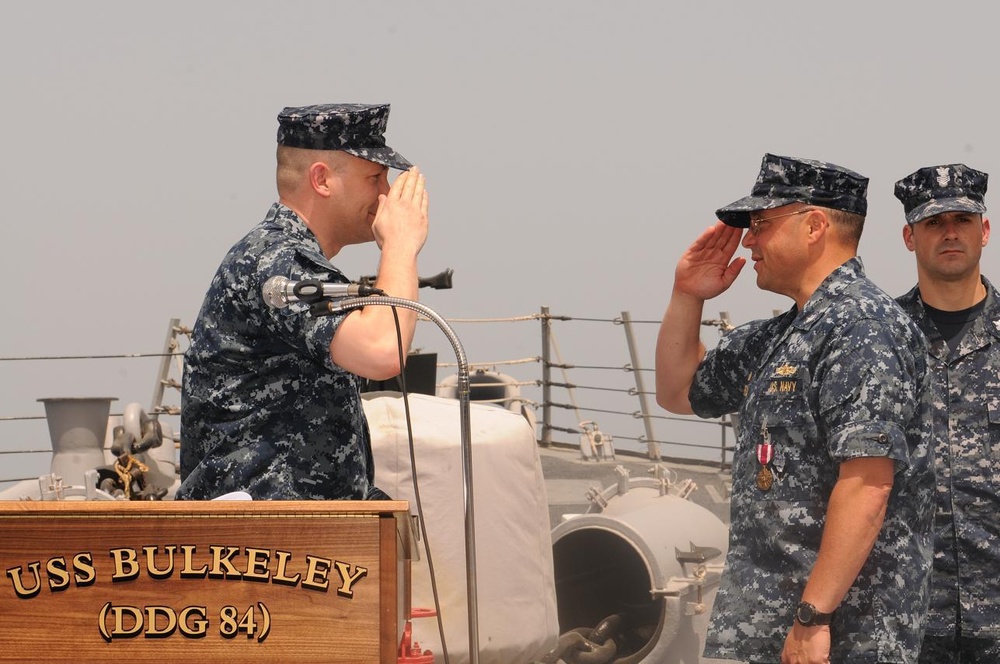 USS Bulkeley Change of Command