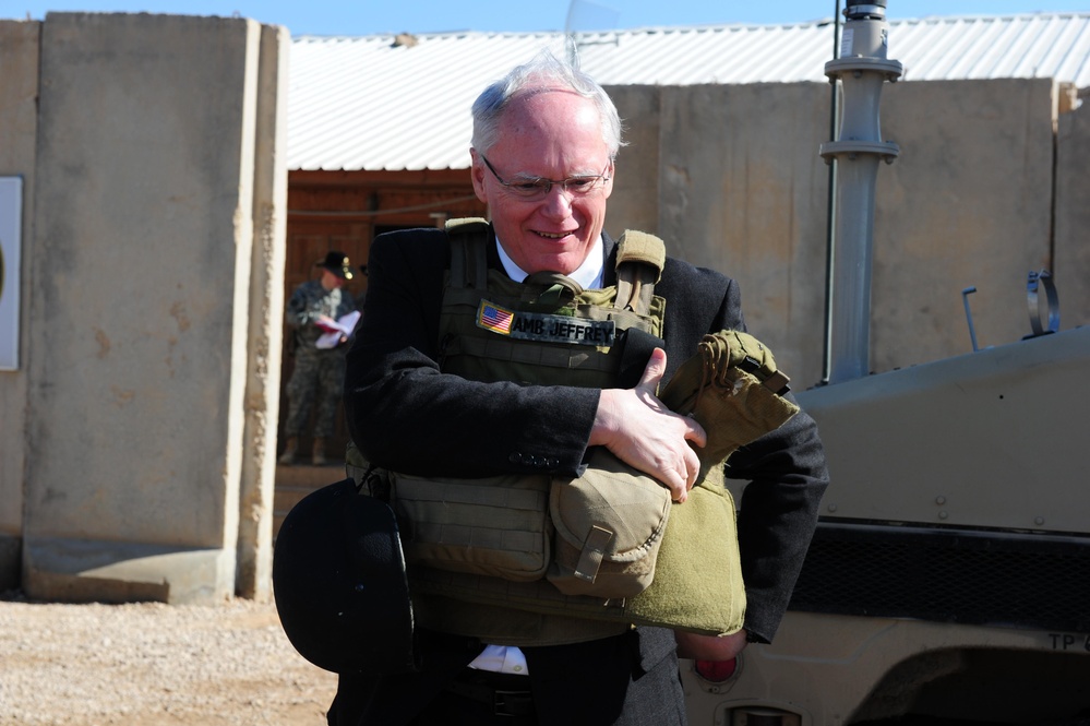 Visit to Forward Operating Base Kalsu
