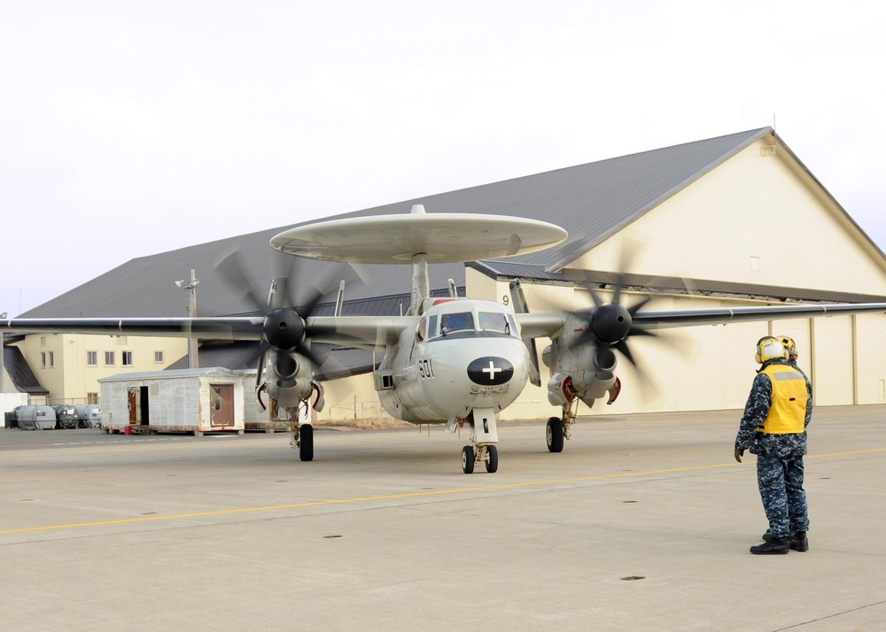 E-2 Hawkeyes Support Operation Tomodachi from NAF Misawa