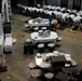 Detainees pray in a communal area of Camp Six at Joint Task Force Guantanamo