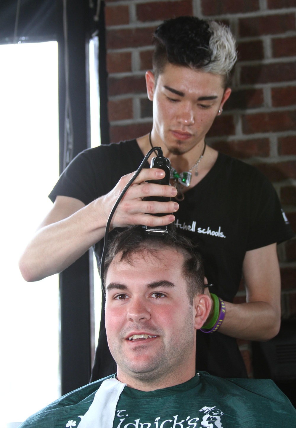Bragg Military Police Go Bald for St. Baldrick's