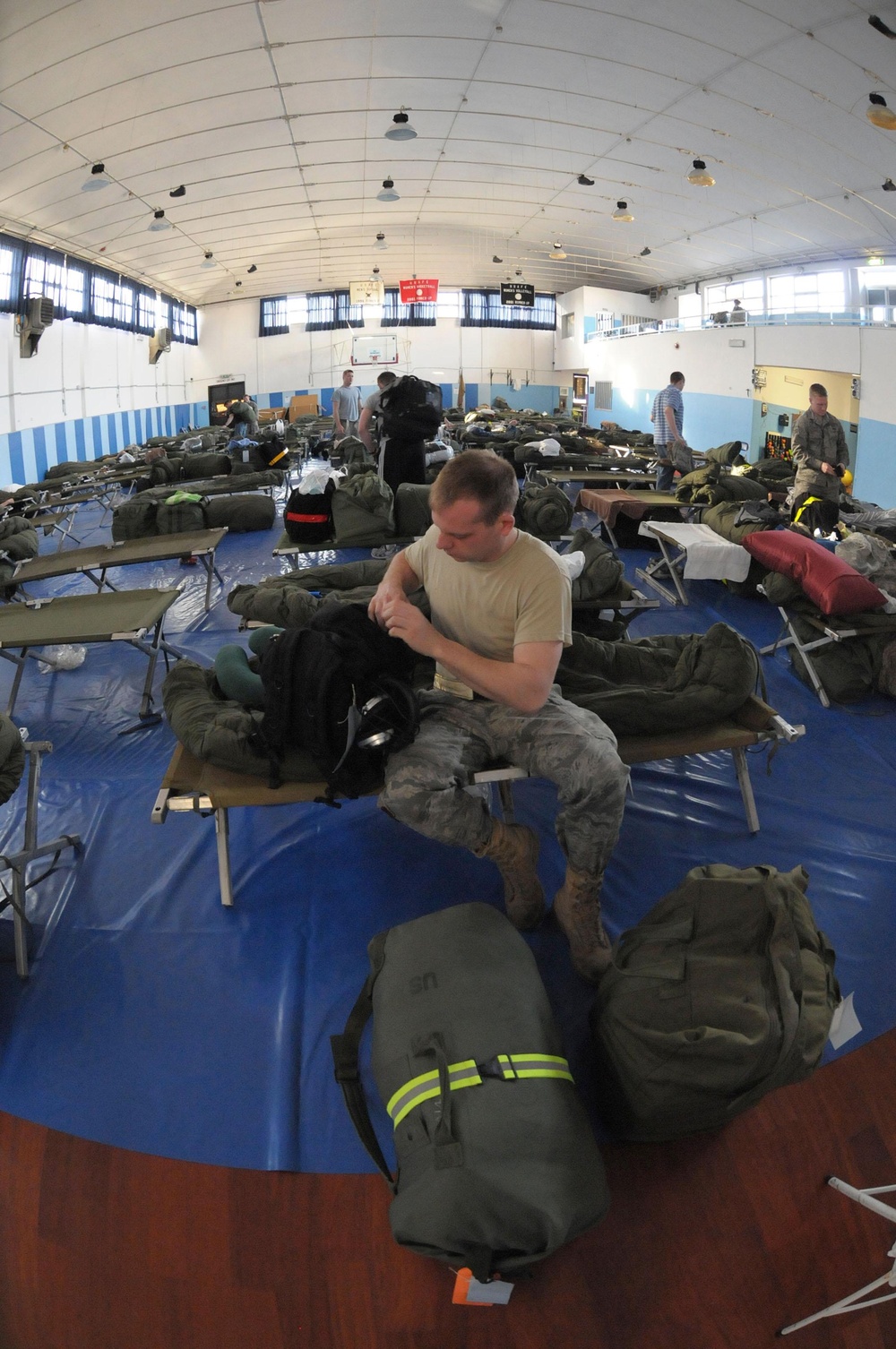 Getting Ready For Shift During 24 Hour Ops at Aviano AB