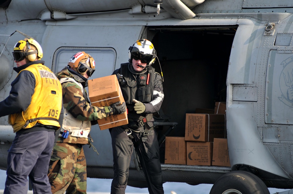 USS Ronald Reagan prepares for Operation Tomodachi