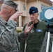 Base commander and Comand CMSgt visit Air Sample site