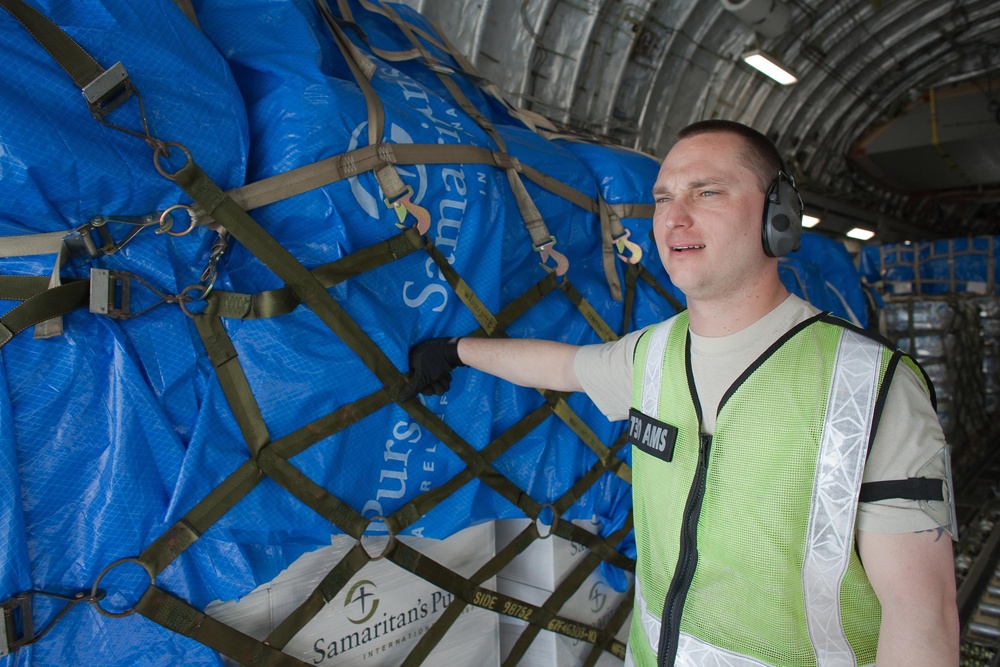 First C-17 touches down in Sendai