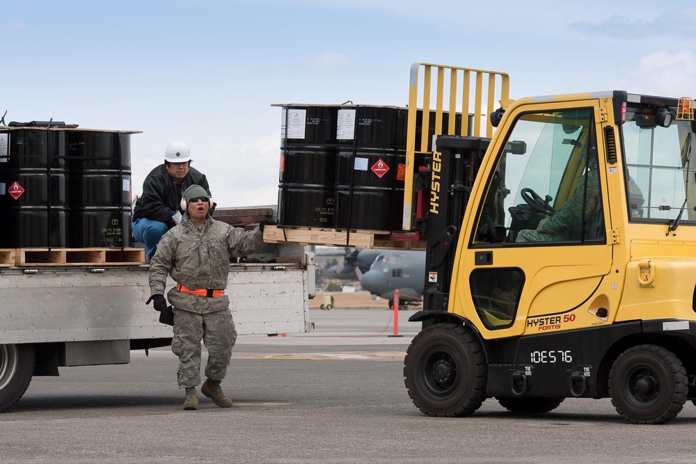 25,520 gallons of diesel fuel are delivered to the Caterpillar factory