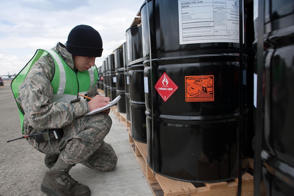 25,520 gallons of diesel fuel are delivered to the Caterpillar factory