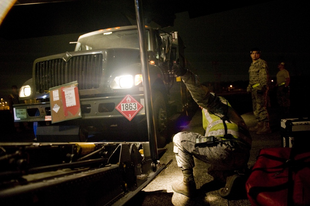 Yokota's fuels truck sent to support relief efforts