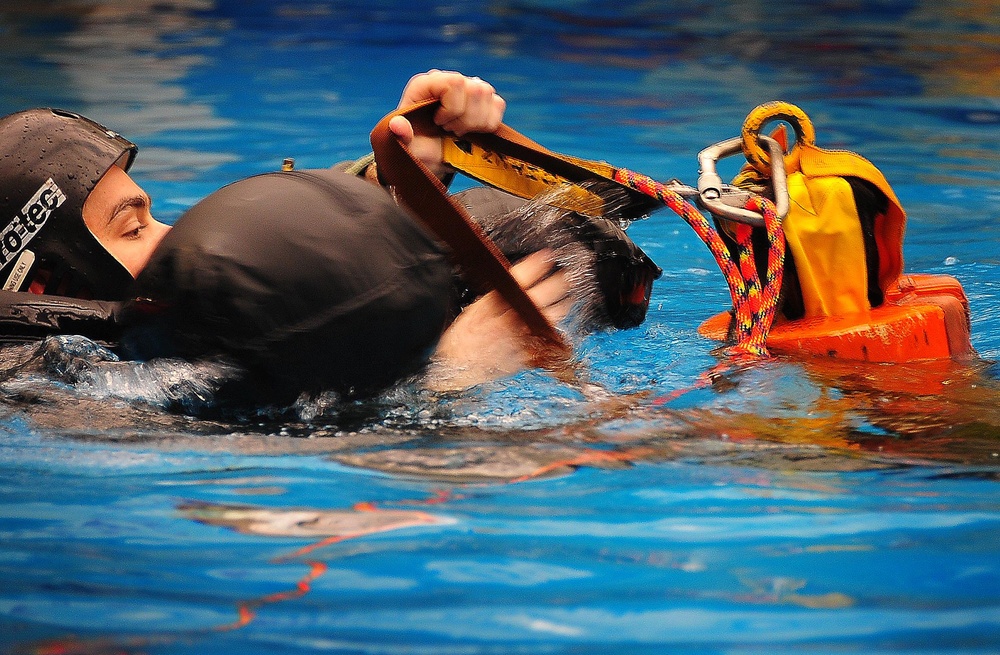 Water survival training evaluation