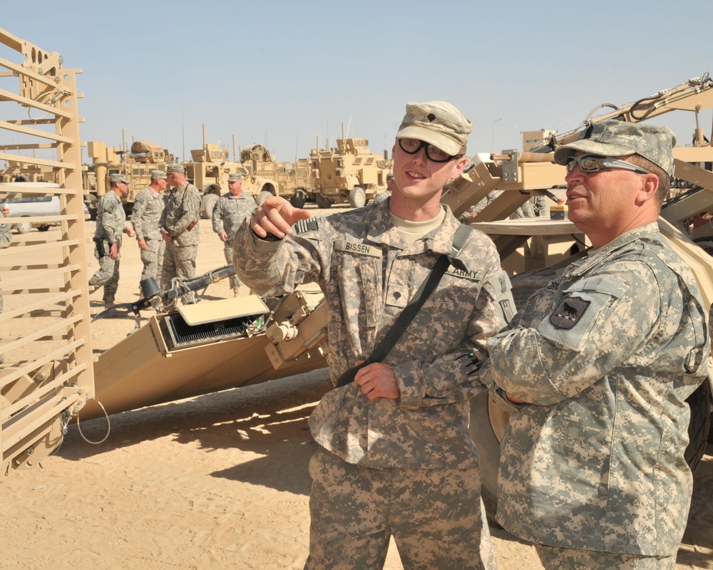 National Guard Leaders visit Task Force Overlord Engineering Units