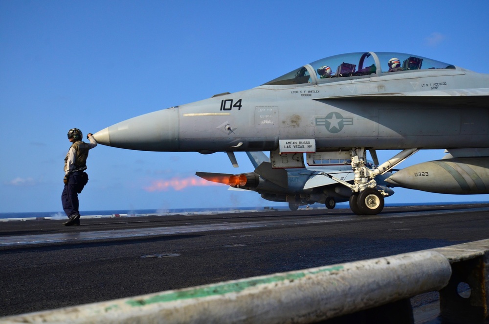 Jet Launch Aboard the USS Ronald Reagan