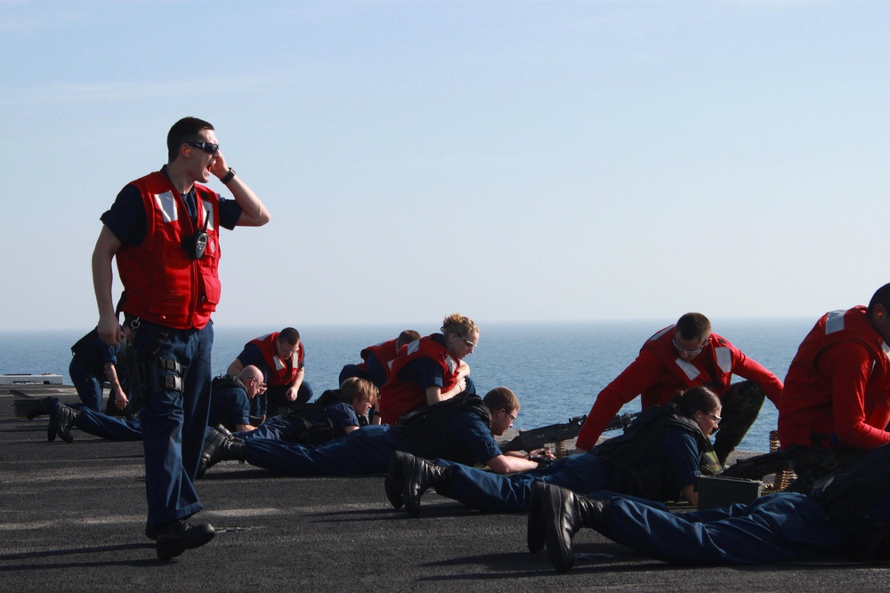 Gun Qualification Aboard the USS Enterprise