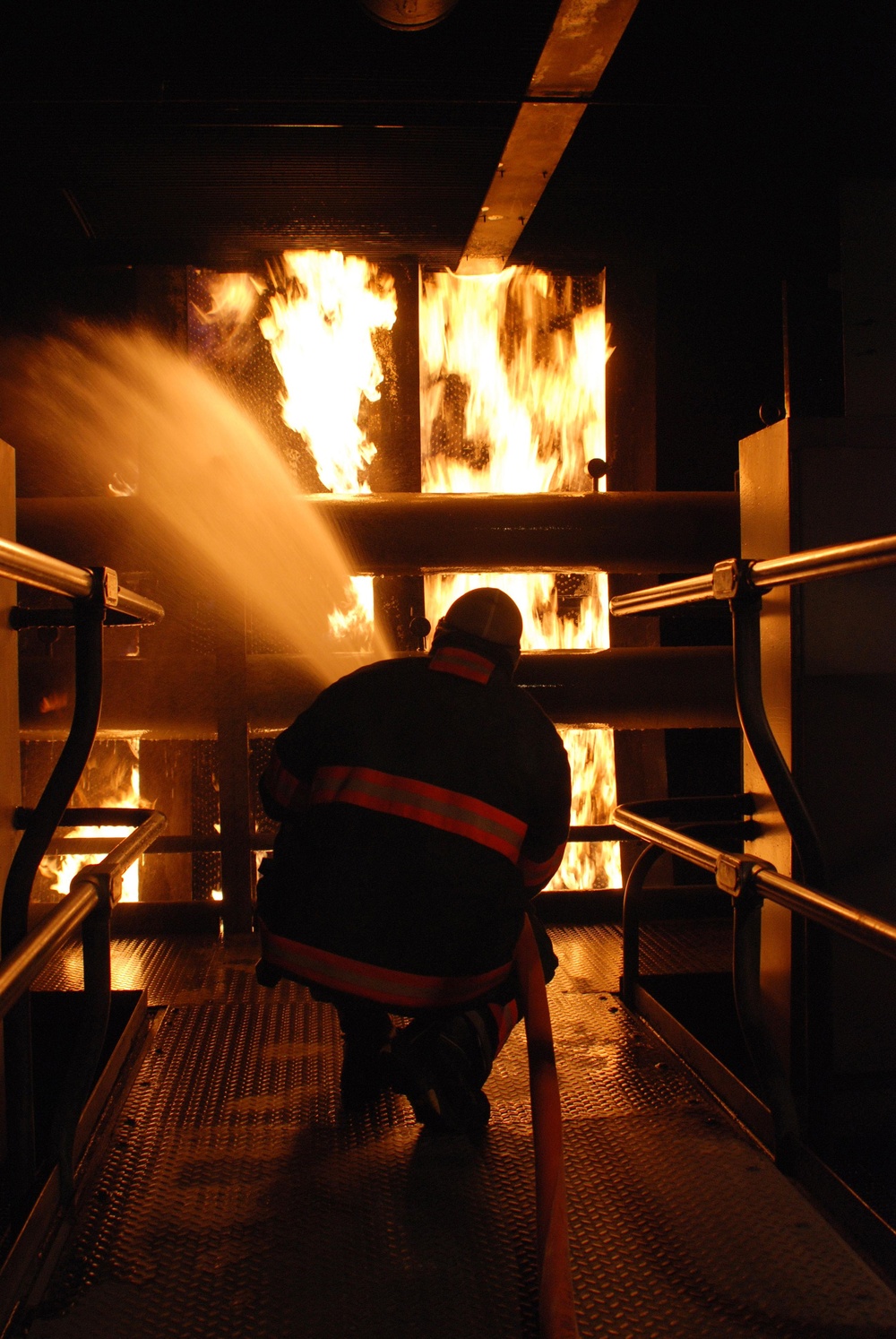 Submarine Firefighting Scenario