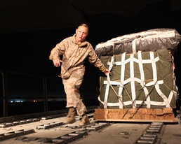 Marines conduct aerial resupply