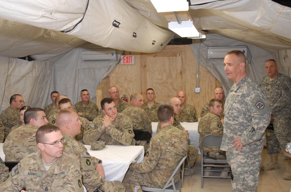 Top IANG leadership visit Soldiers in Afghanistan