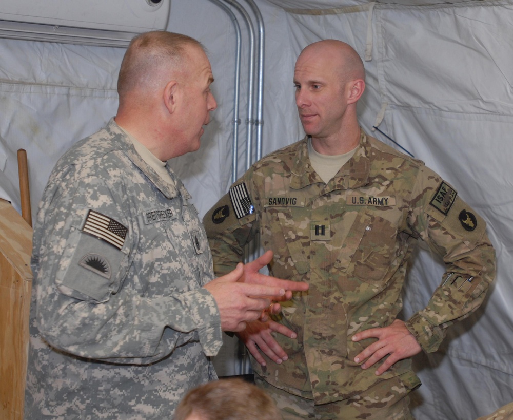 Top IANG leadership visit Soldiers in Afghanistan