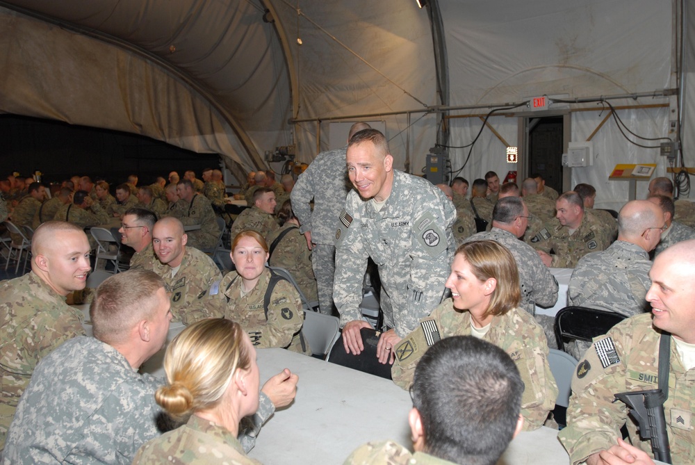 Top IANG leadership visit Soldiers in Afghanistan