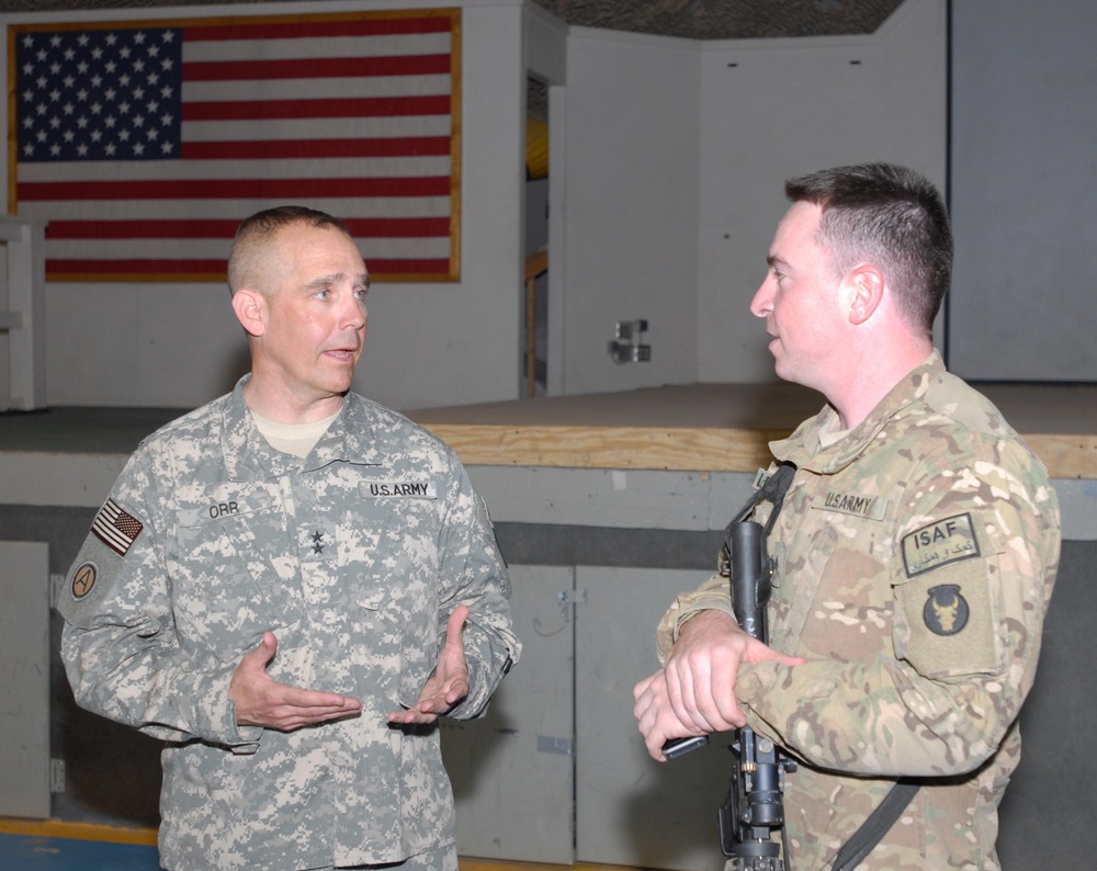 Top IANG leadership visit Soldiers in Afghanistan
