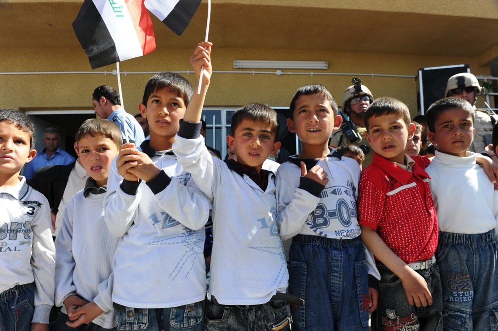 From school to combat outpost and back again Northern Baghdad primary school, used as a military base during surge, reopens its doors