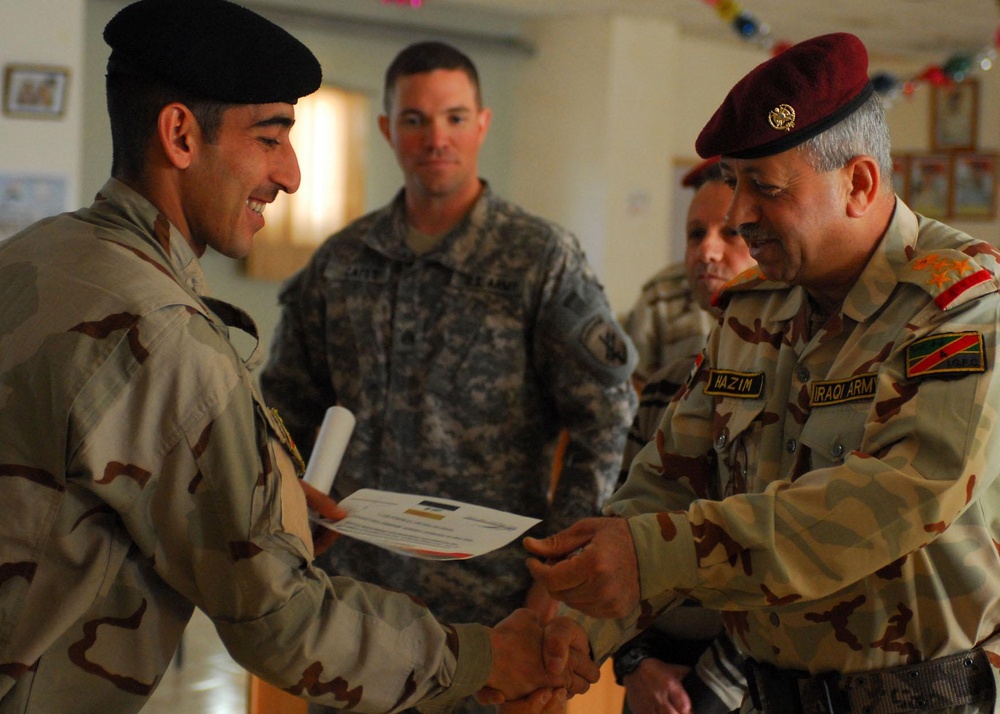 Supporting Operation New Dawn through spreading information Iraqi Army media specialists graduate information dissemination operations course