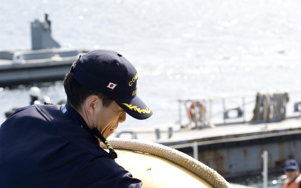 US Navy Barge filled with fresh water, departs Fleet Activities Yokosuka to support cooling efforts at the Fukushima Daiichi nuclear power plant