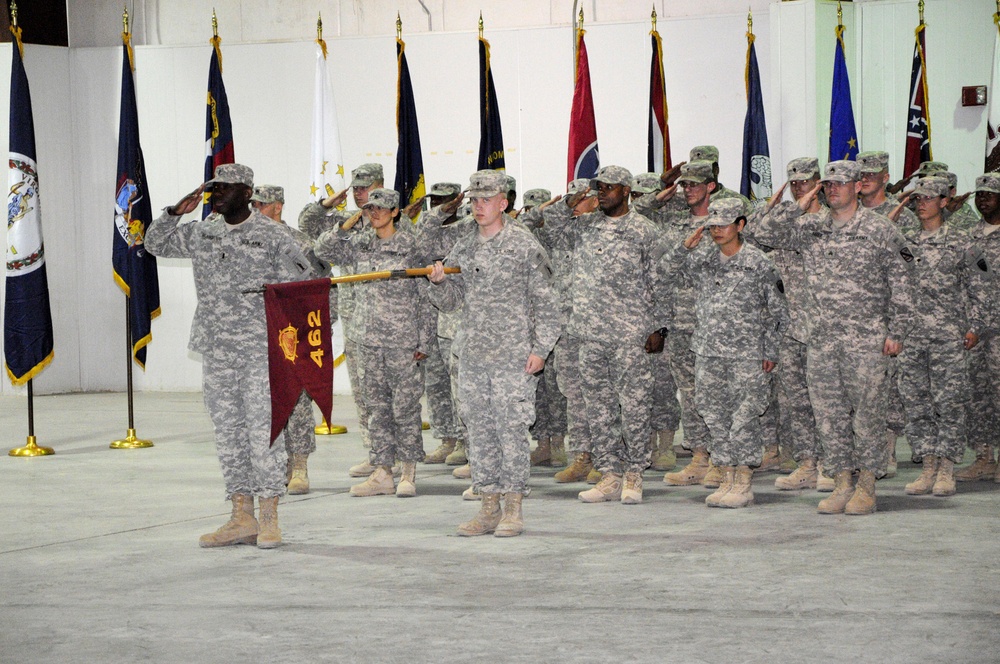 Sept. 11 Flags Transferred to Reserve Unit headed to Iraq