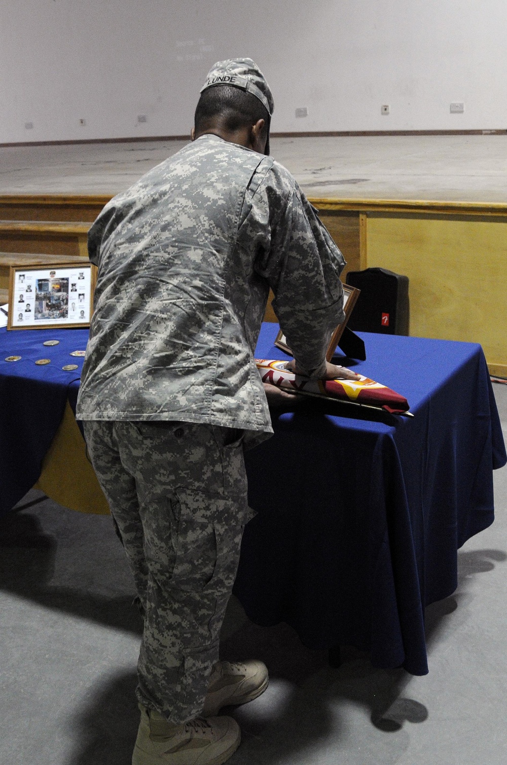 Sept. 11 Flags Transferred to Reserve Unit headed to Iraq