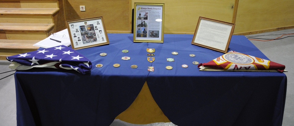 Sept. 11 Flags Transferred to Reserve Unit headed to Iraq