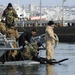 Navy Divers Clear Debris from Japanese Port