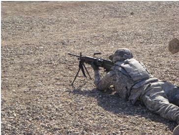 Maintenance Company soldiers qualify with their individual weapons