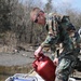 Misawa-based Seabees Dewater Fuel Station