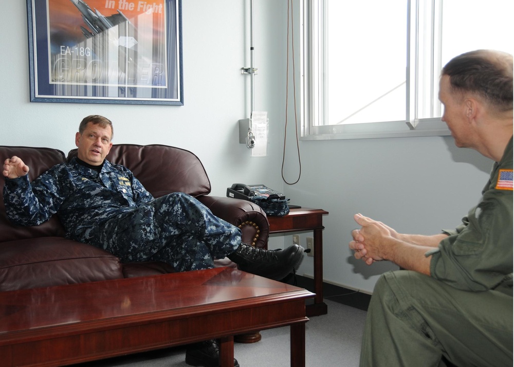 Prospective Commander, Task Force 76 visits Naval Air Facility Misawa