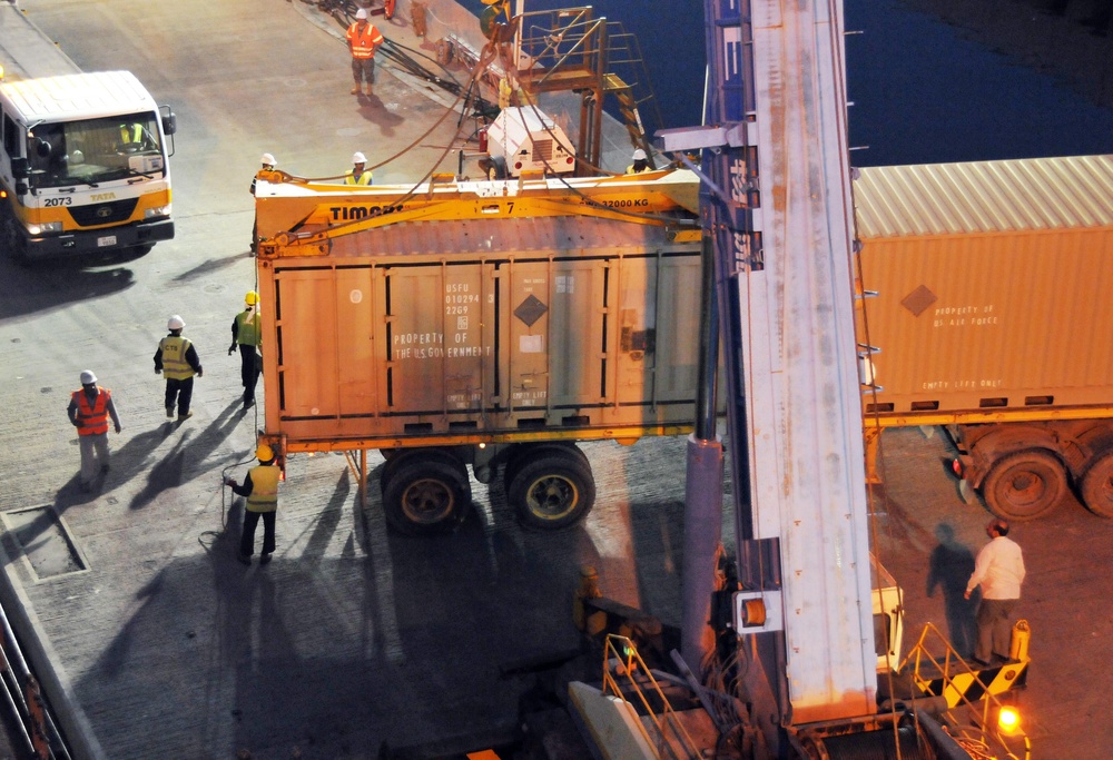 MV Virginian helps with Responsible Drawdown of Iraq