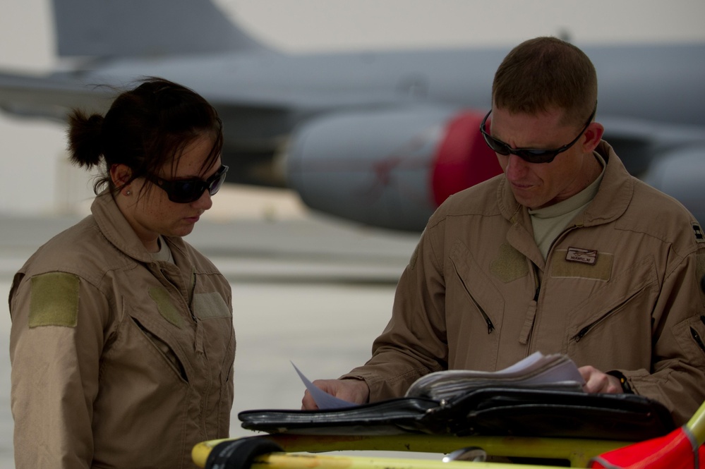 KC-135 Refueling mission over Iraq