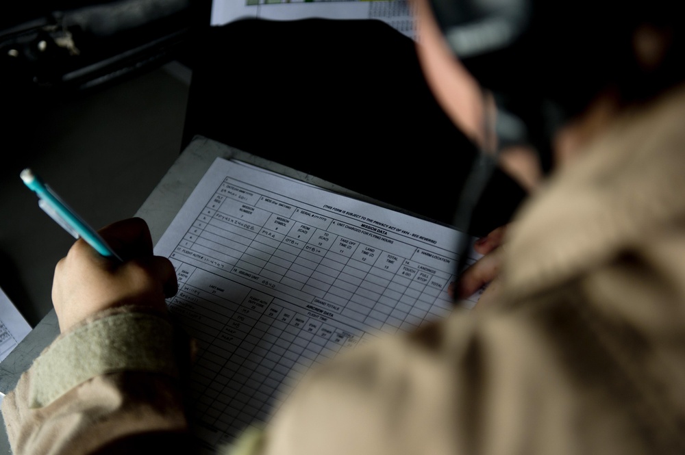 KC-135 Refueling mission over Iraq