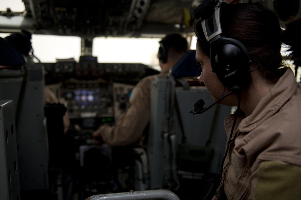 KC-135 Refueling mission over Iraq