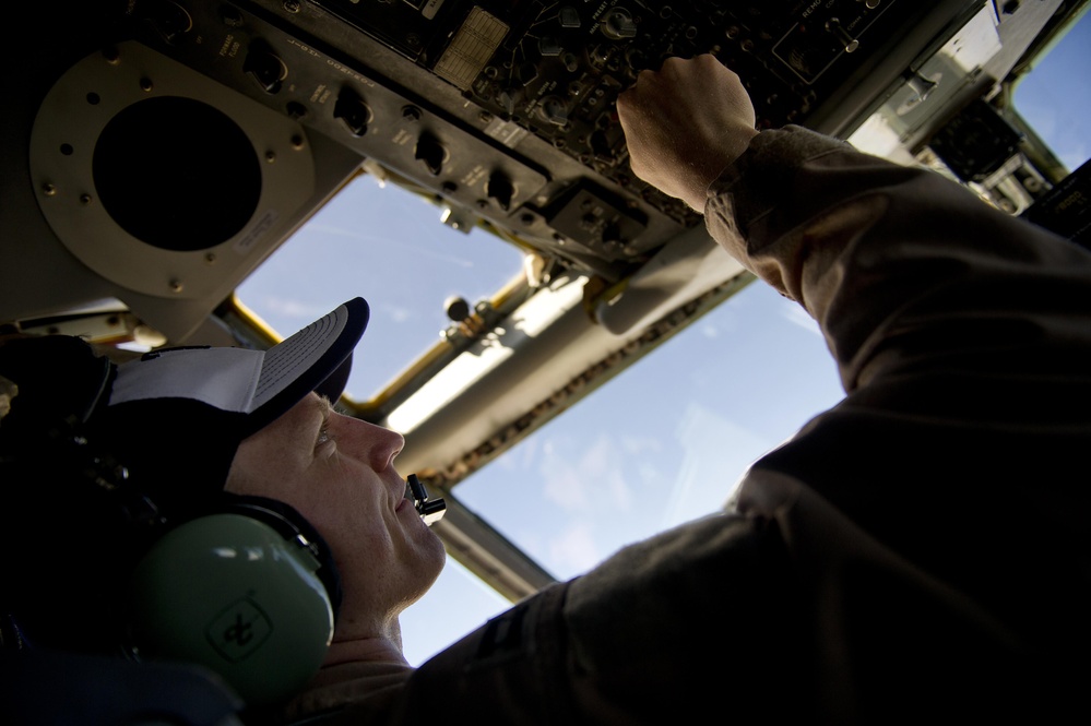 KC-135 Refueling mission over Iraq