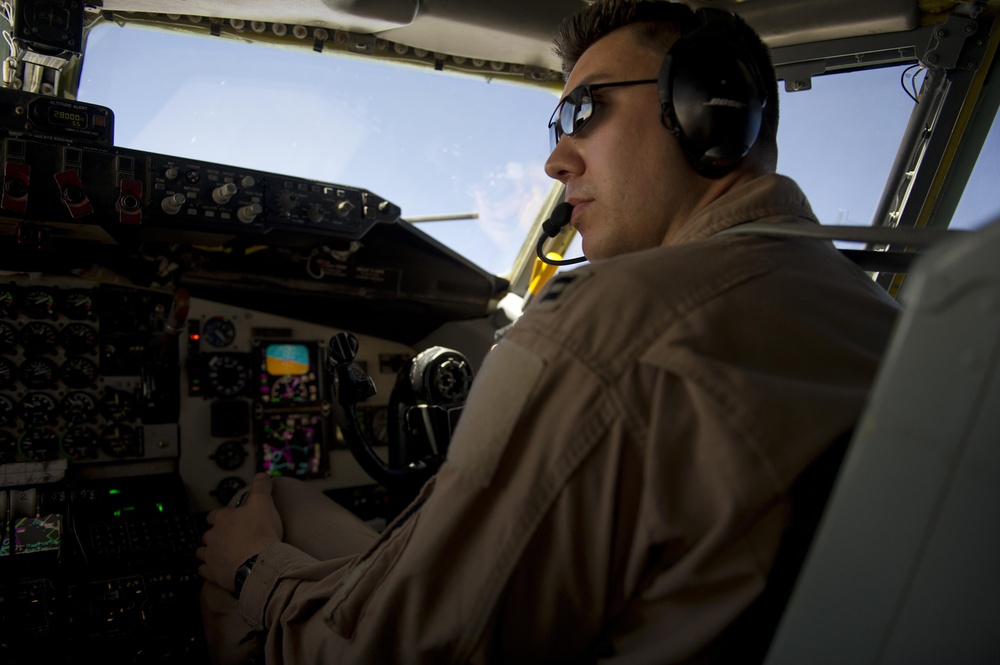 KC-135 Refueling mission over Iraq