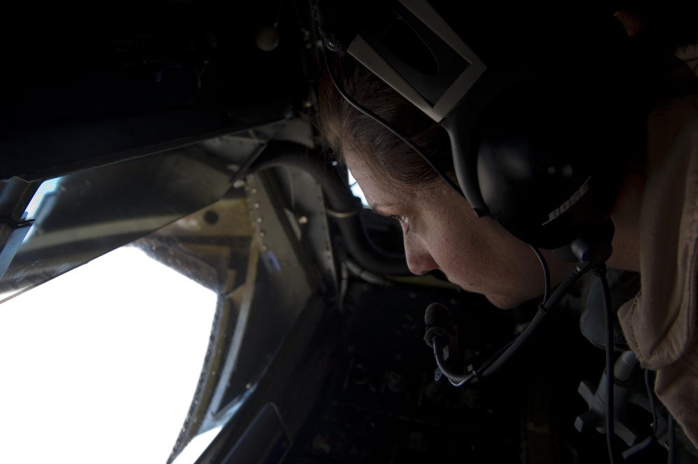KC-135 Refueling mission over Iraq