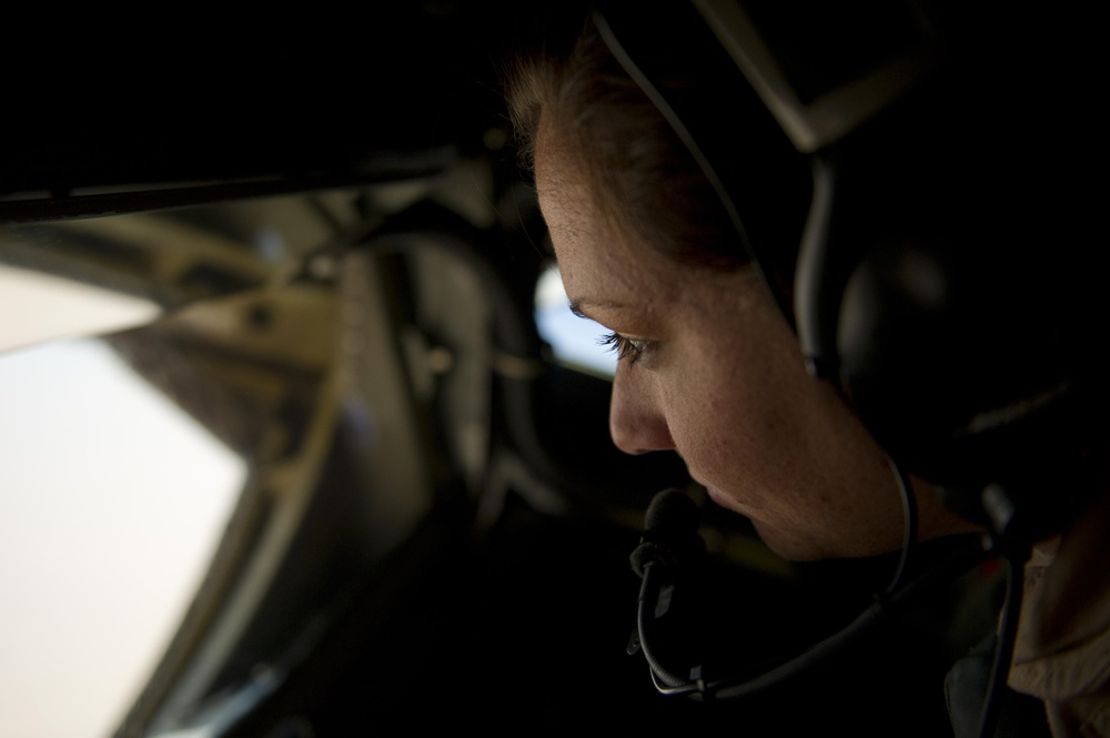 KC-135 Refueling mission over Iraq