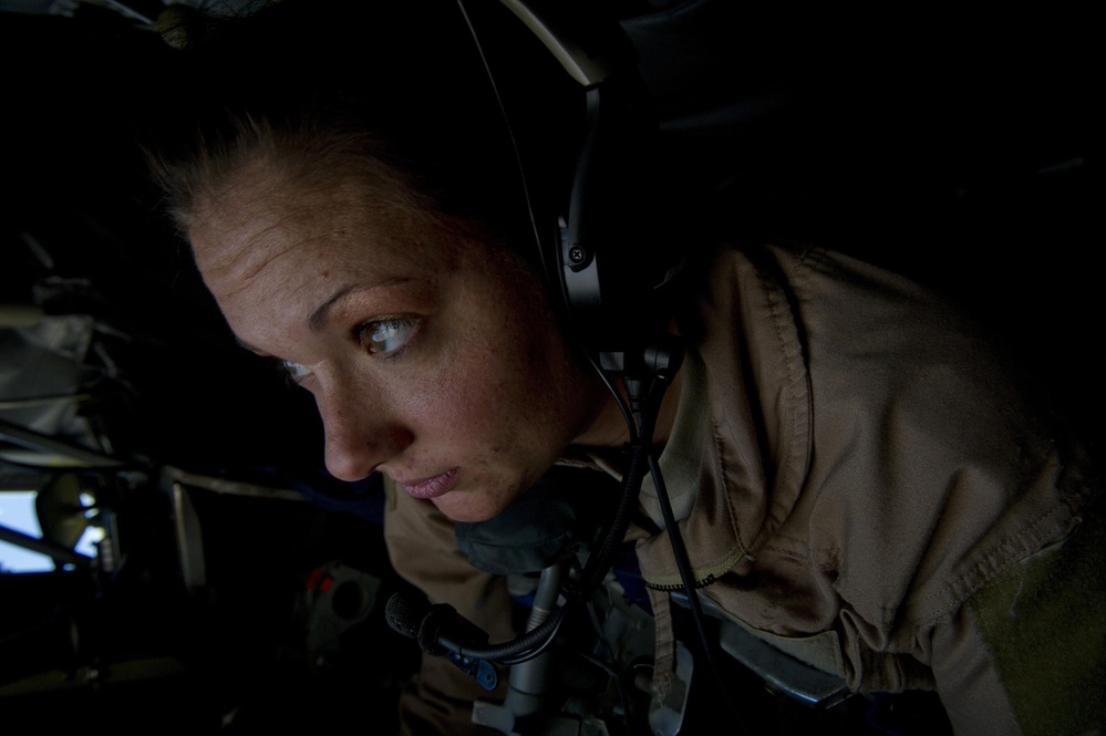KC-135 Refueling mission over Iraq