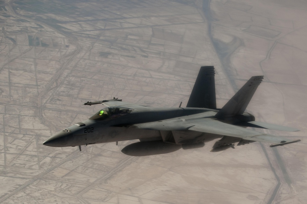 KC-135 Refueling mission over Iraq