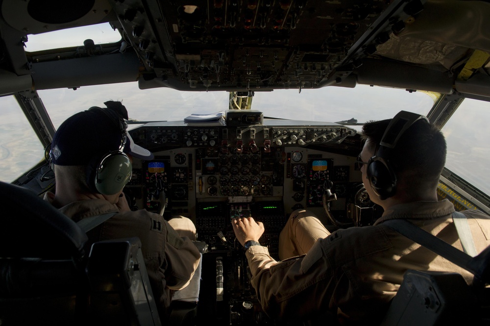 KC-135 Refueling mission over Iraq