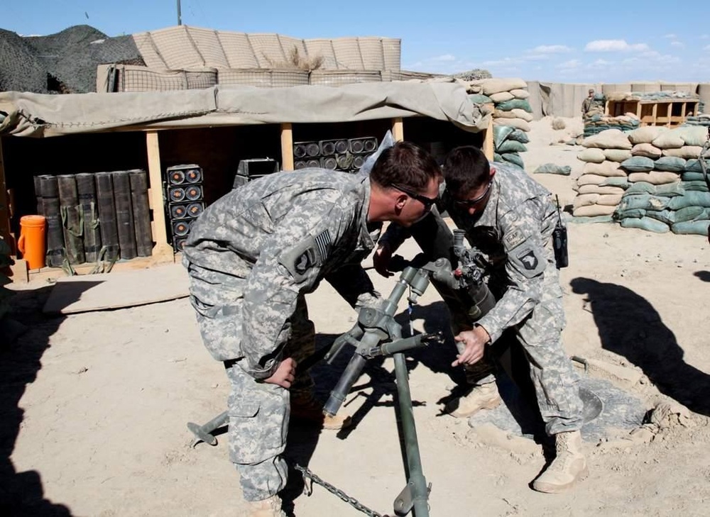 TF Currahee first to test the Precision Guided Munitions 120mm mortar round in Afghanistan