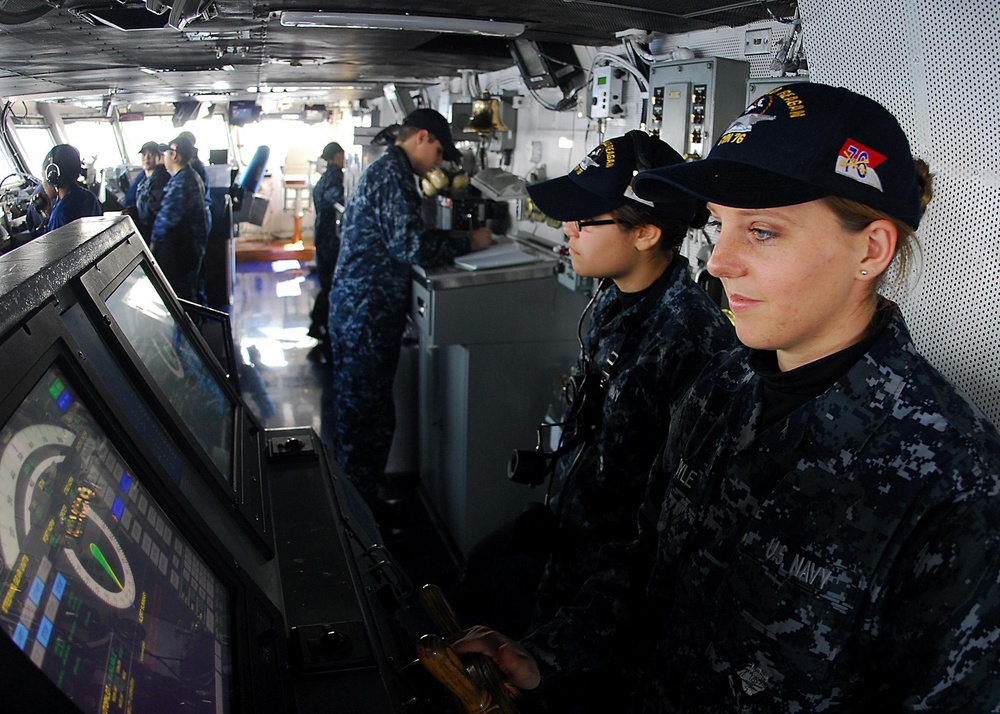 USS Ronald Reagan action