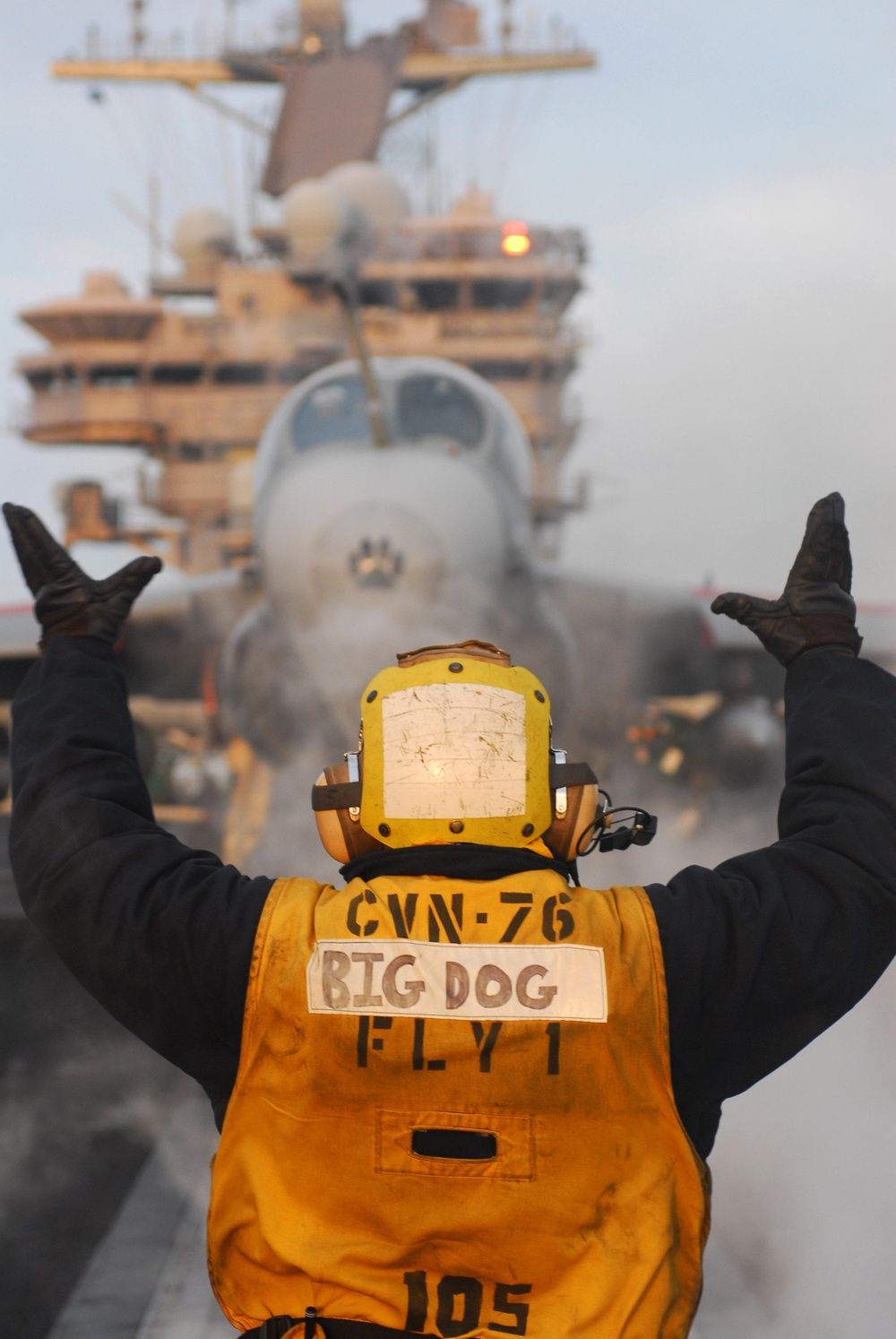 USS Ronald Reagan action