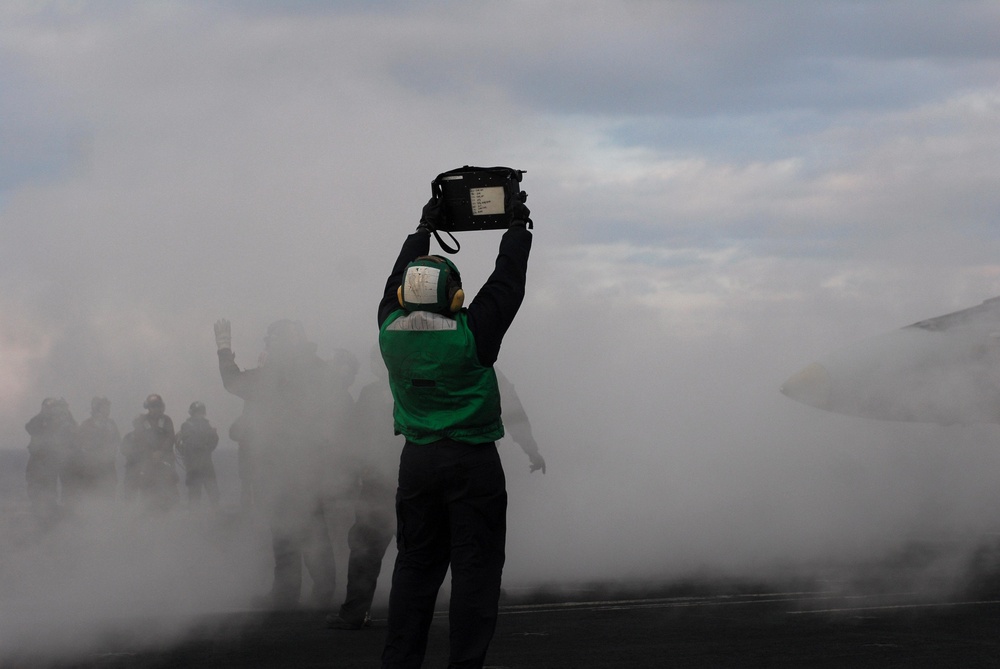 USS Ronald Reagan action