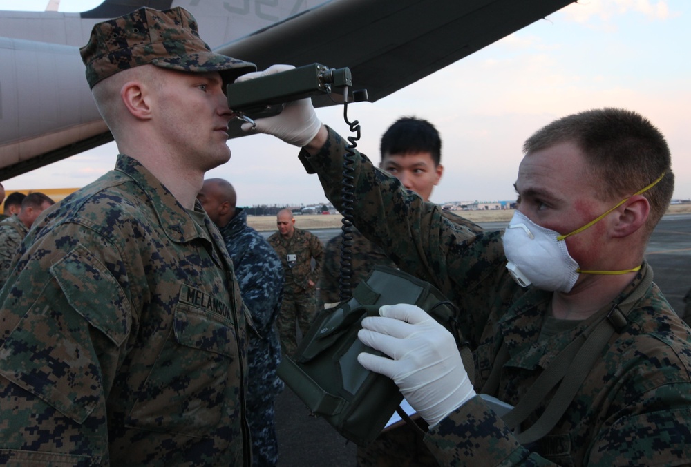 CBRN team scans Marines as precautionary measure